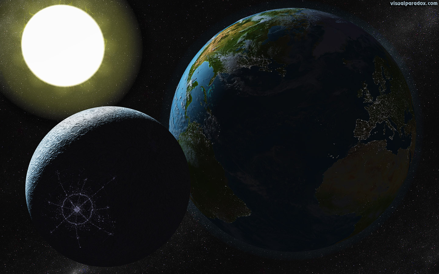 astronomy, atmosphere, blue, city, clouds, cosmology, cosmos, earth, global, globe, life, lunar, milky, moon, planet, planetarium, planetary, realistic, satellite, science, sea, sky, space, sphere, star, sun, surface, terrain, universe, water, civilization, invasion, alien, ET, extra terrestrial, 3d, wallpaper, widescreen
