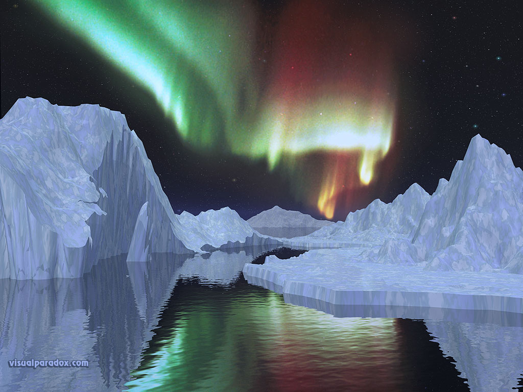 northern, lights, ice, iceburgs, north, pole, borealis, iceburg,