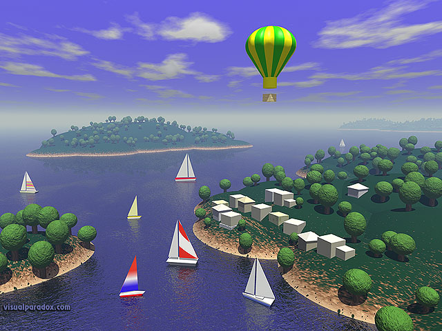 Free 3D Wallpaper 'Back To Basics' 640x400