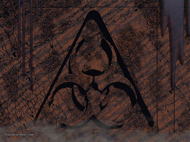 Free 3D Wallpaper 'Biohazard' 640x400