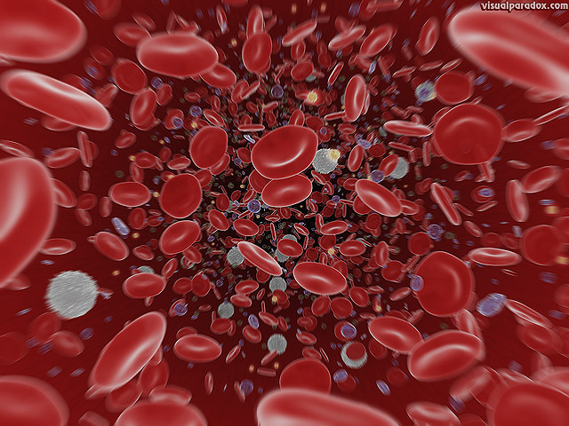 Free 3D Wallpaper 'Bloodstream' 640x400