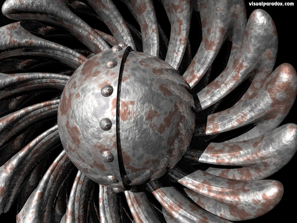 industrial, steel, rivets, iron, hard, cold, flower, metal, rusty, 3d, wallpaper