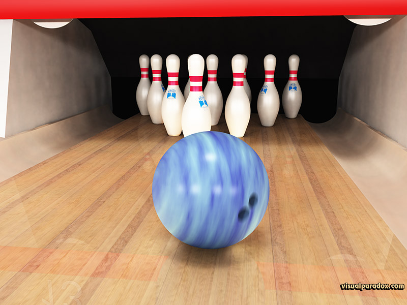 bowling ball pins lane alley game sport strike spare bowl ten pin, 3d, wallpaper