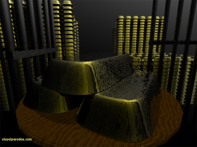 Free 3D Wallpaper 'Bullion' 640x400