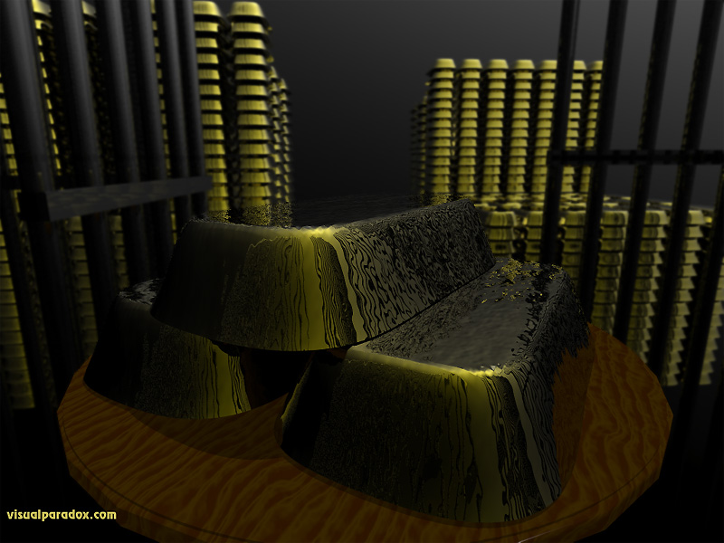 gold, bars, brick, fort knox, bank, money, rich, luster, greed, wall, streets, yellow, 3d, wallpaper