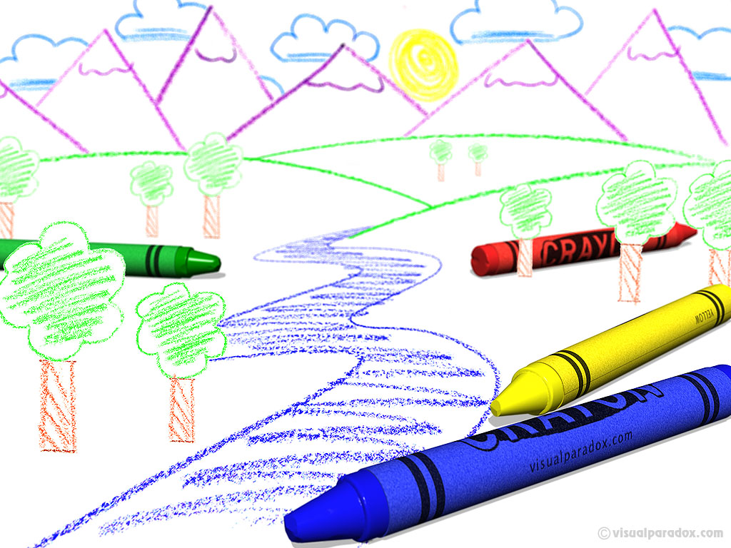 crayon, color, draw, child, blue, yellow, red, green, colors, kid, book, paper, coloring, drawing, 3d, wallpaper