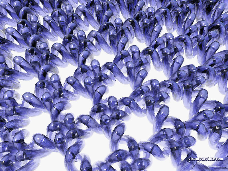 abstract, non-objective, blue, wicker, radial, knot, glass, mesh, tubes, 3d, wallpaper