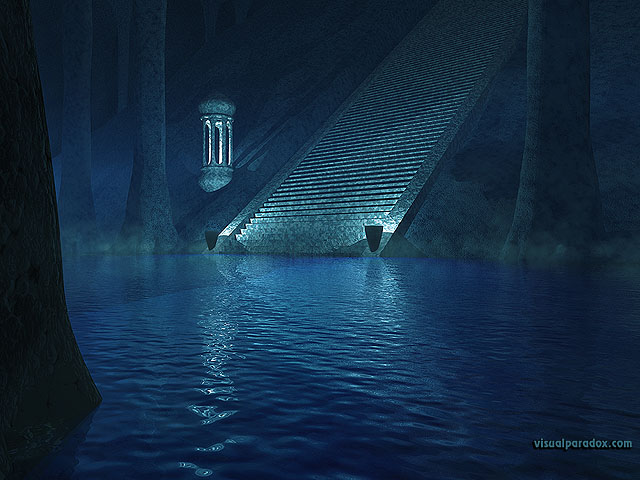 Free 3D Wallpaper 'Depths' 640x400