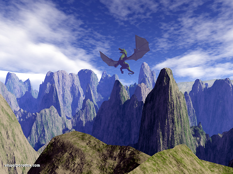 scream, cry, call, yell, fly, wyrm, mythical, monster, soar, dragon, 3d, wallpaper
