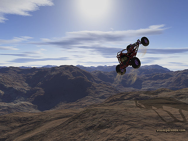 Free 3D Wallpaper 'Dune Buggy' 640x400
