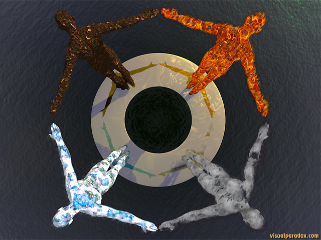 Free 3D Wallpaper 'Elementals' 640x400