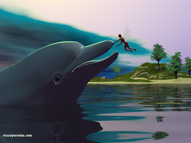 Free 3D Wallpaper 'Encounter' 640x400