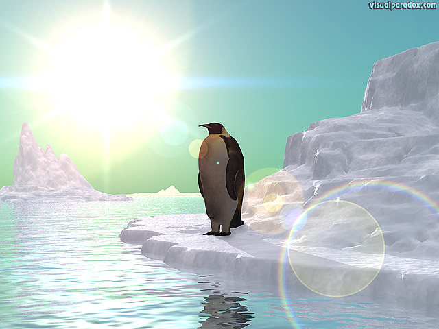 Free 3D Wallpaper 'Ice-olation' 640x400