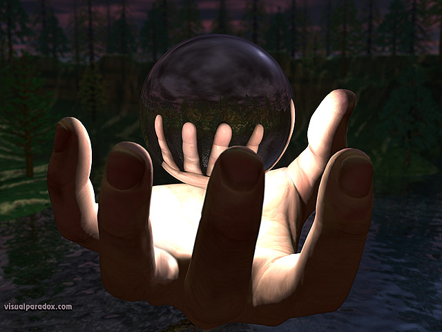 Free 3D Wallpaper 'The Orb' 640x400