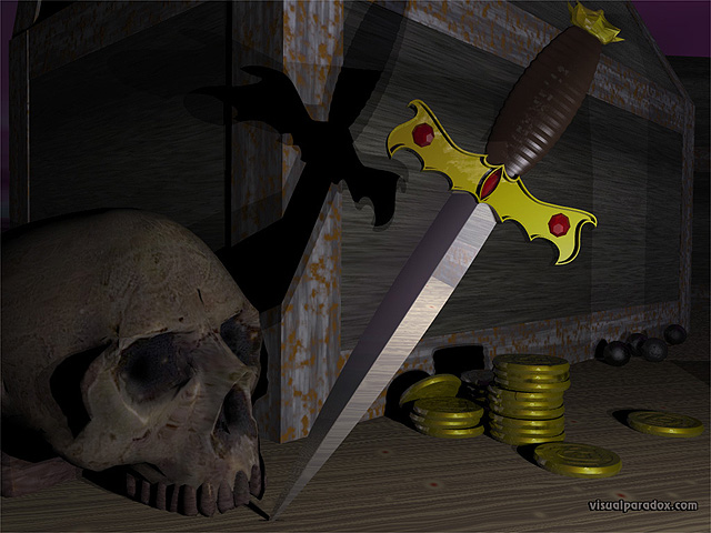 Free 3D Wallpaper 'Pirate Story' 640x400