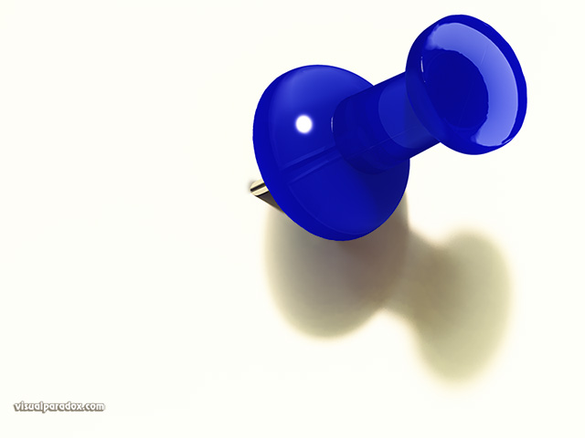 Free 3D Wallpaper 'Push Pin' 640x400