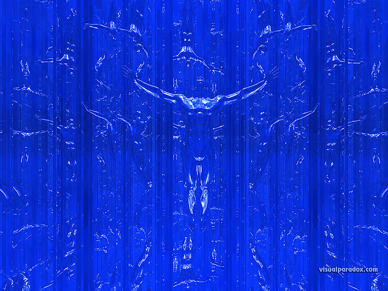 mirror, chrome, blue, abstract, reflection, reflected, man, human, mirrors, reflections , 3d, wallpaper
