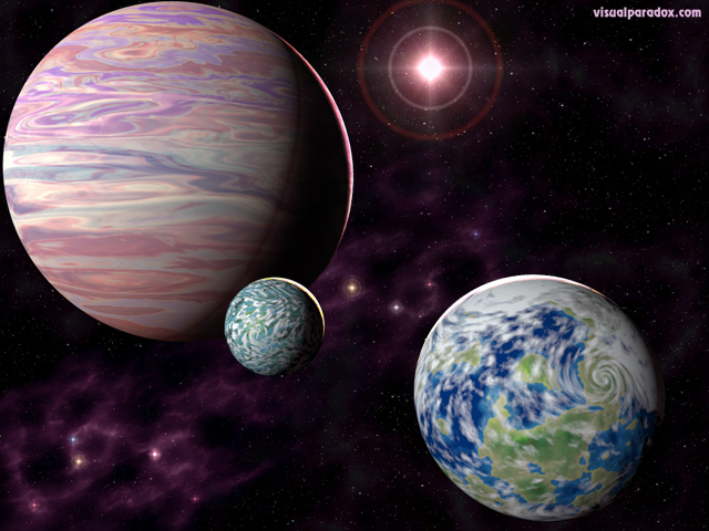 Free 3D Wallpaper 'The Second Moon' 640x400