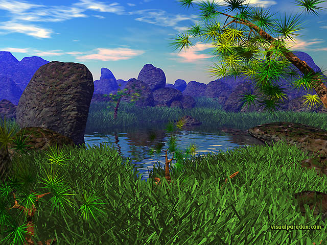 Free 3D Wallpaper 'Serenity' 640x400