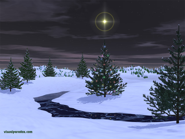 Free 3D Wallpaper 'Silent Night' 640x400