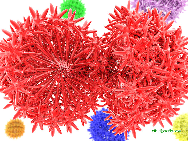spikes, colorful, burr, germs bacteria, microscopic, germ, spore, spores, 3d, wallpaper