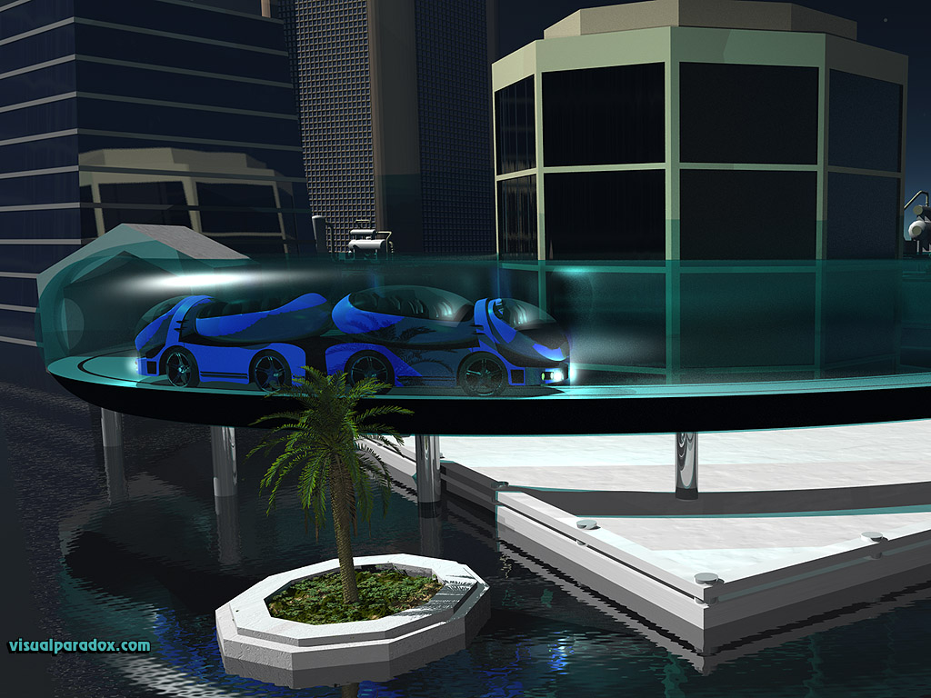 train, cars, monorail, city, future, skyline, auto, car, truck, buildings, 3d, wallpaper