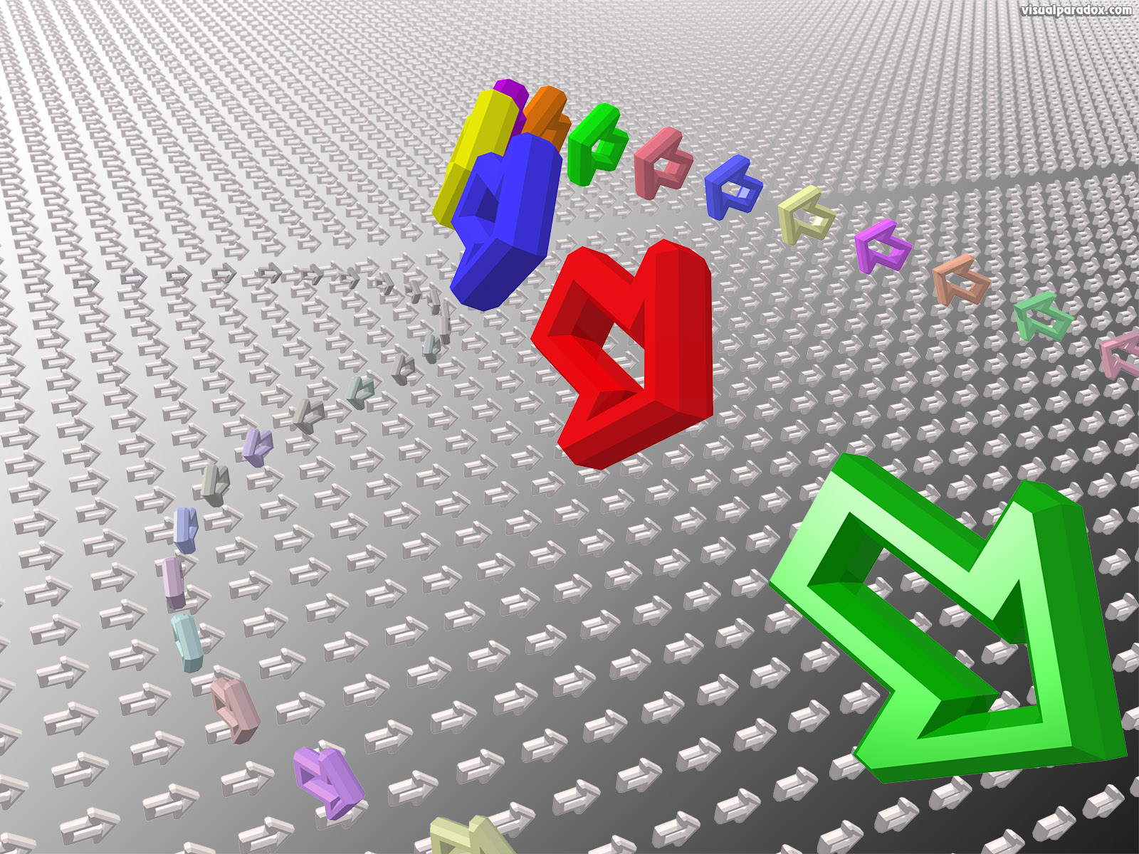 arrow, pointer, unconventional, liberal, cursor, arrows, pointers, 3d, wallpaper