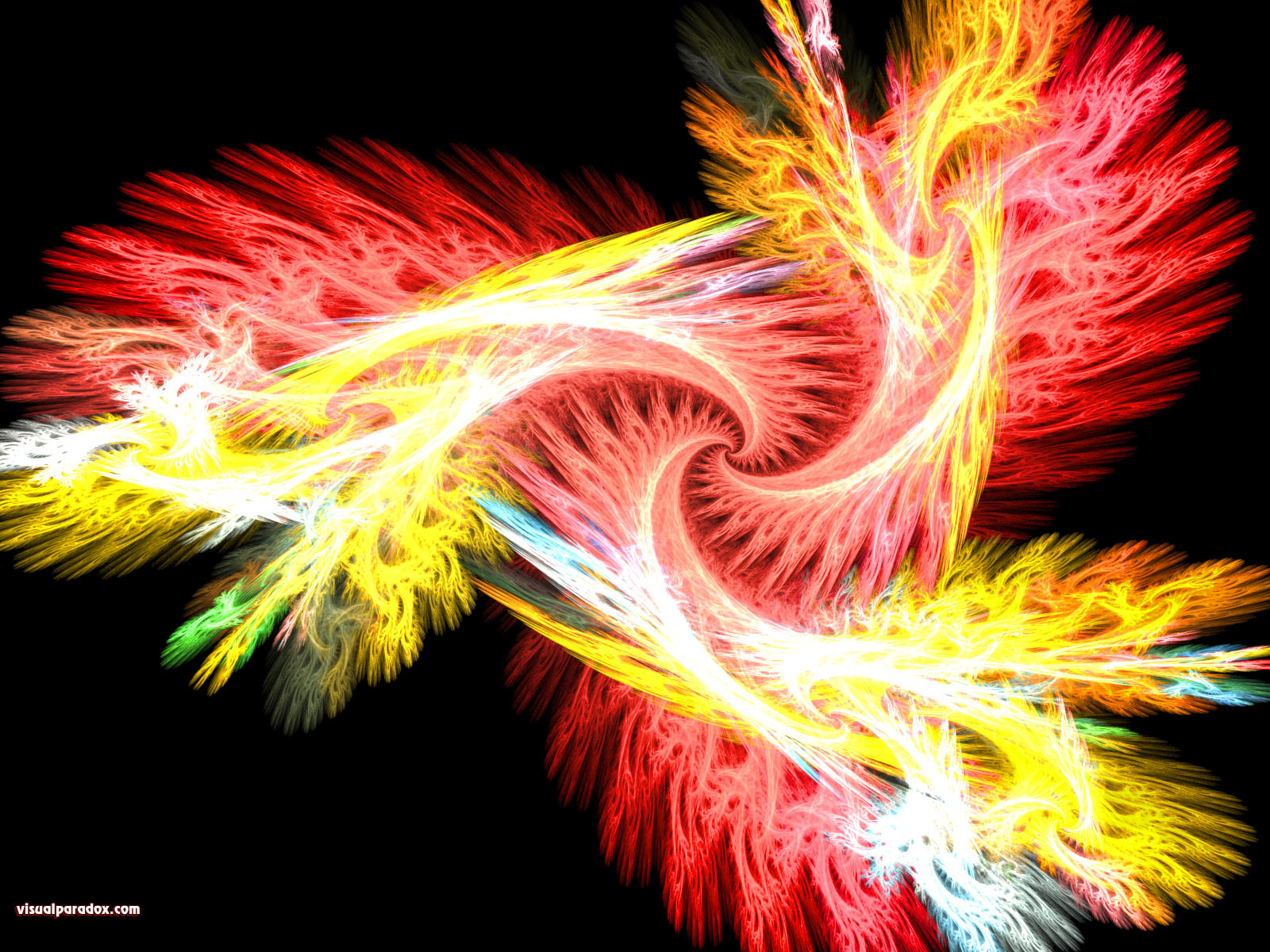 flame, fractal, spiral, triangle, radial, abstract, 3d, wallpaper