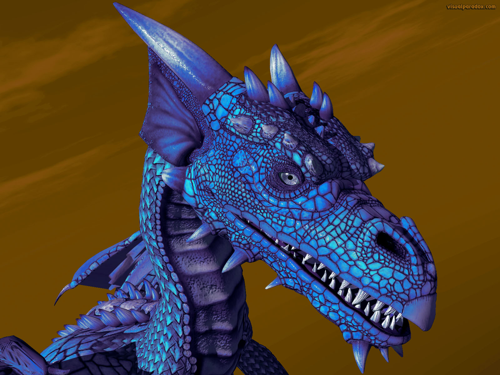 dragon, wyrm, mythical, monster, soar, closeup, detail, yellow, gold, copper, dragons, 3d, wallpaper