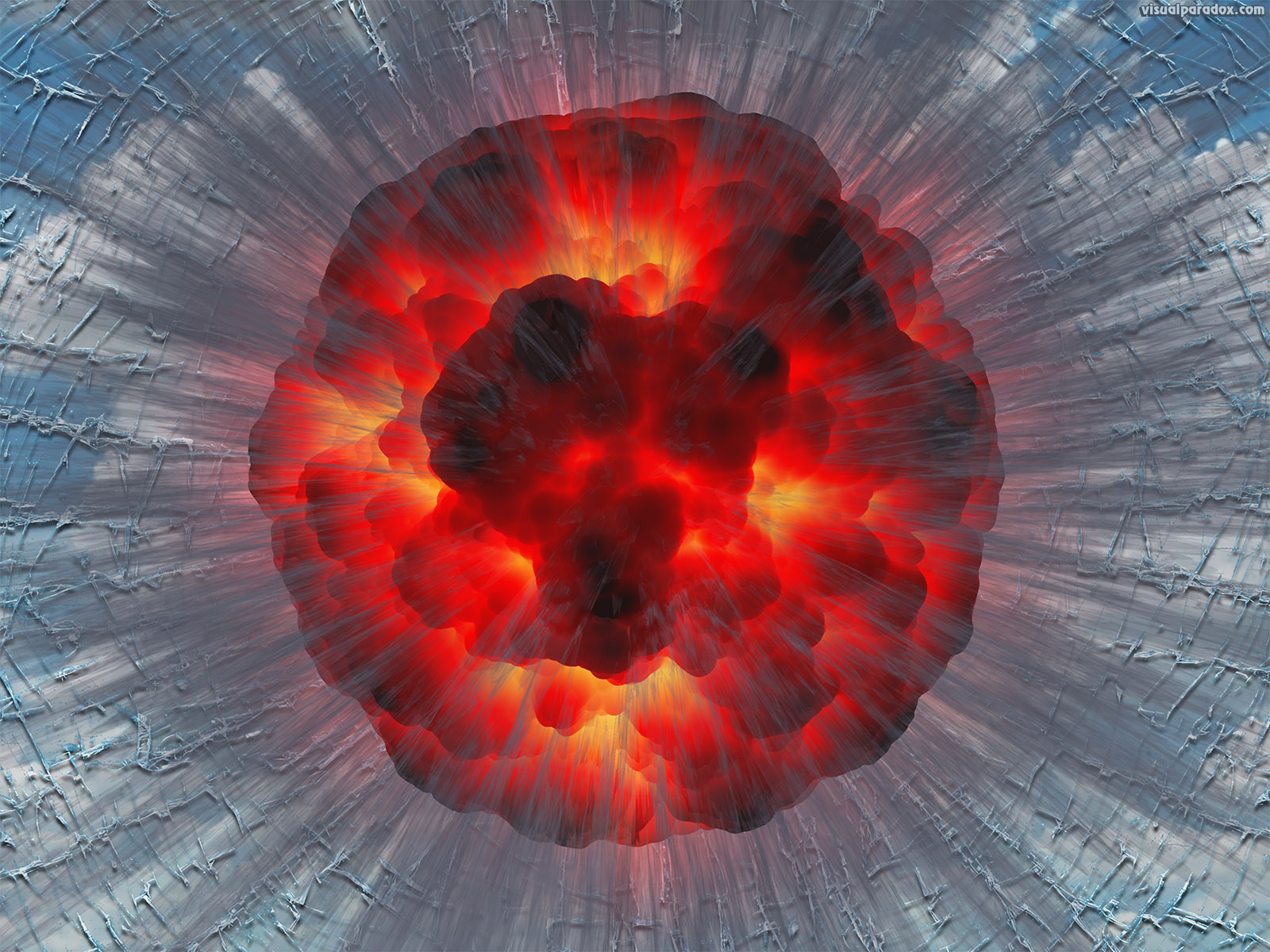 explosion, big, bang, detonate, shatter, broken, glass, boom, blast, fireball, tnt, c4, pyrotech, explode, 3d, wallpaper
