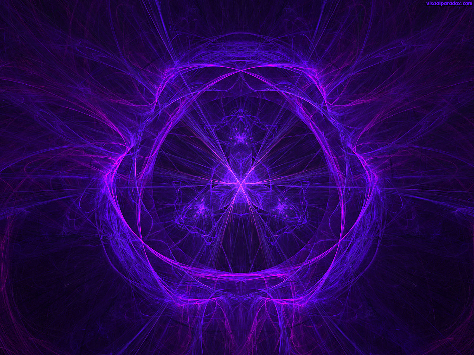 purple, blue, fractal, flame, center, lcd, color, 3d, wallpaper