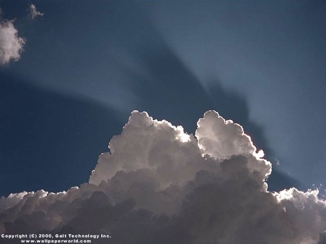 'Sunrays' 640x480 Free 3D Wallpaper