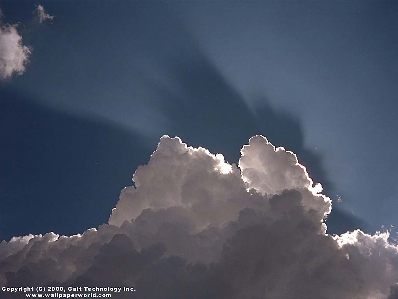 'Sunrays' 800x600 Free 3D Wallpaper