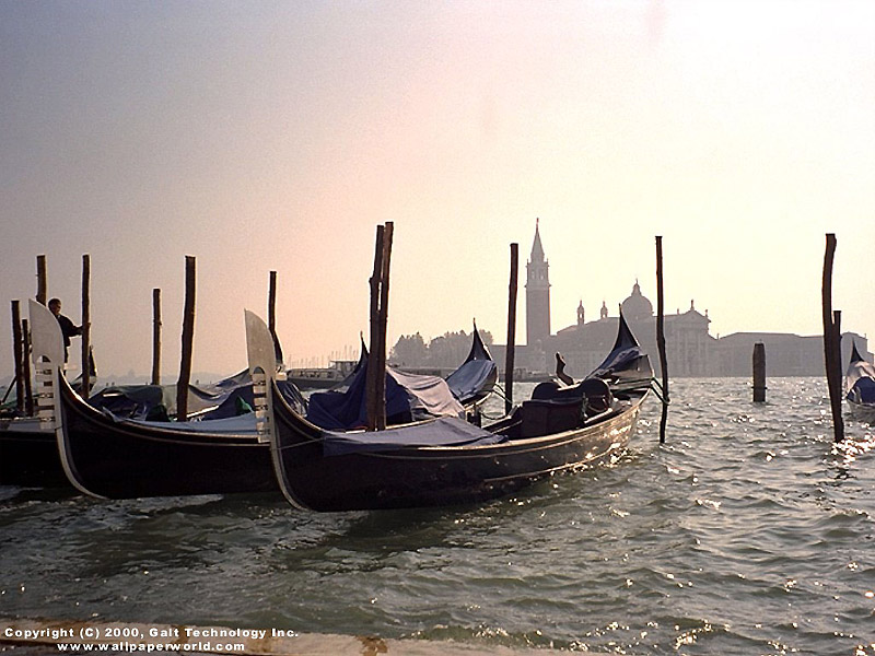 'Gondolas' 800x600 Free 3D Wallpaper