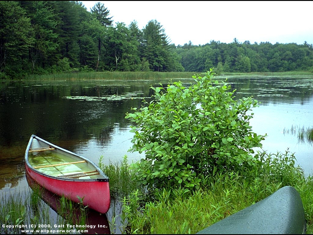 'Canoe' 1024x768 Free 3D Wallpaper