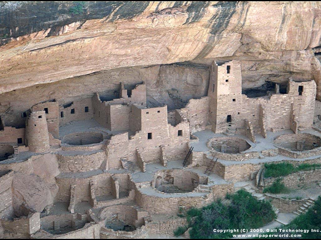 'The Cliff Palace' 1024x768 Free 3D Wallpaper