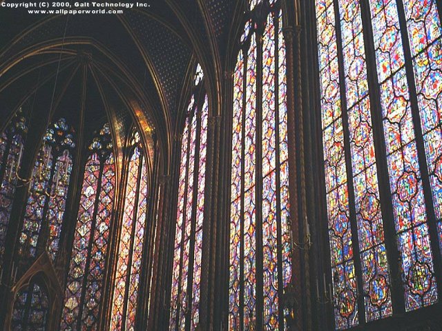 'Stained Glass' 640x480 Free 3D Wallpaper