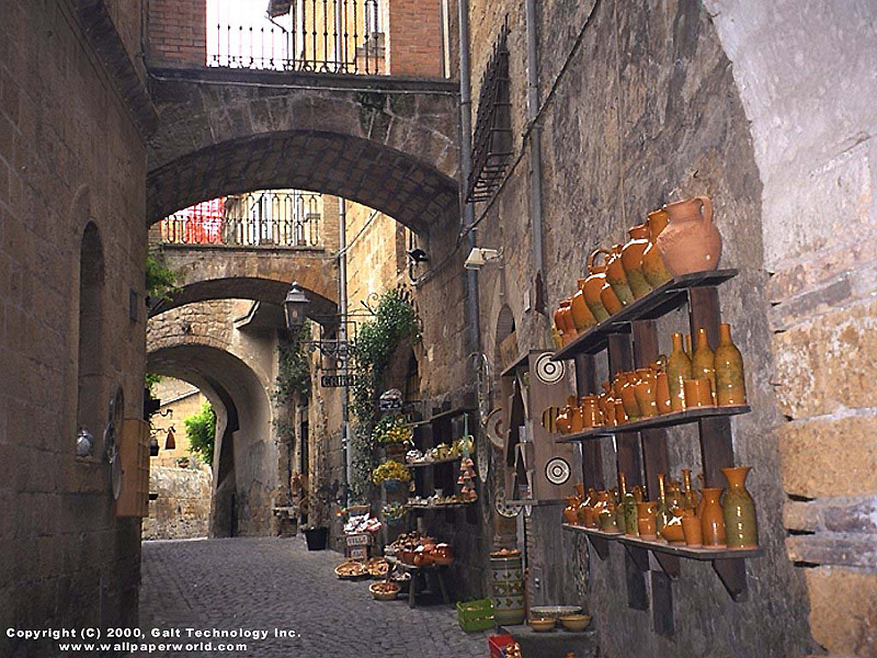 'Italian Street' 800x600 Free 3D Wallpaper