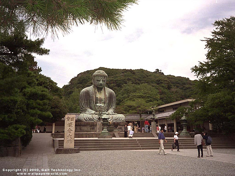 'Japanese Statue' 800x600 Free 3D Wallpaper