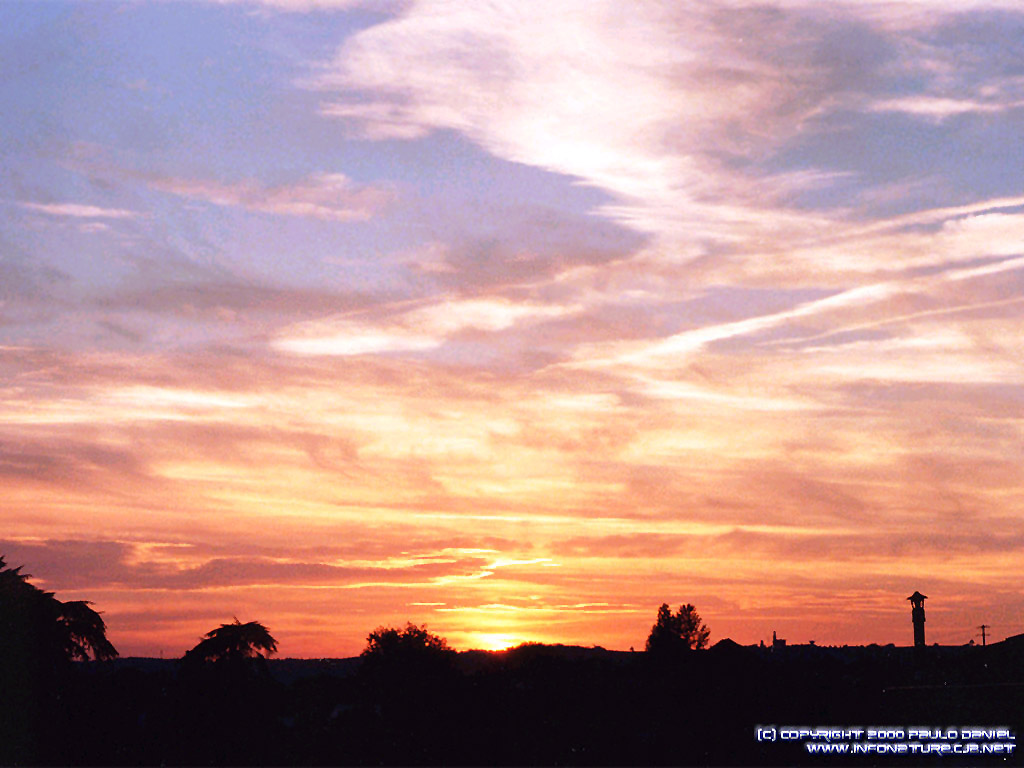 'Sunset in France' 1024x768 Free 3D Wallpaper
