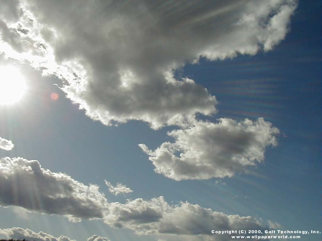'Bright Sun' 1024x768 Free 3D Wallpaper