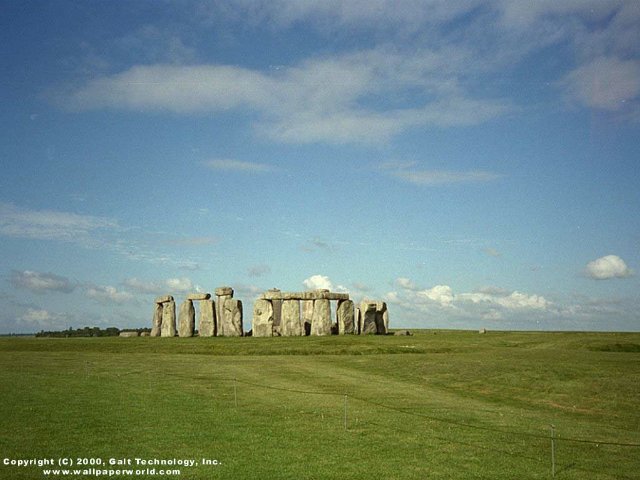 'Stone Henge' 640x480 Free 3D Wallpaper